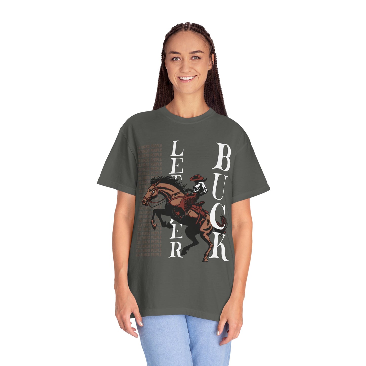 Let 'er Buck (Cowgirl) Tee